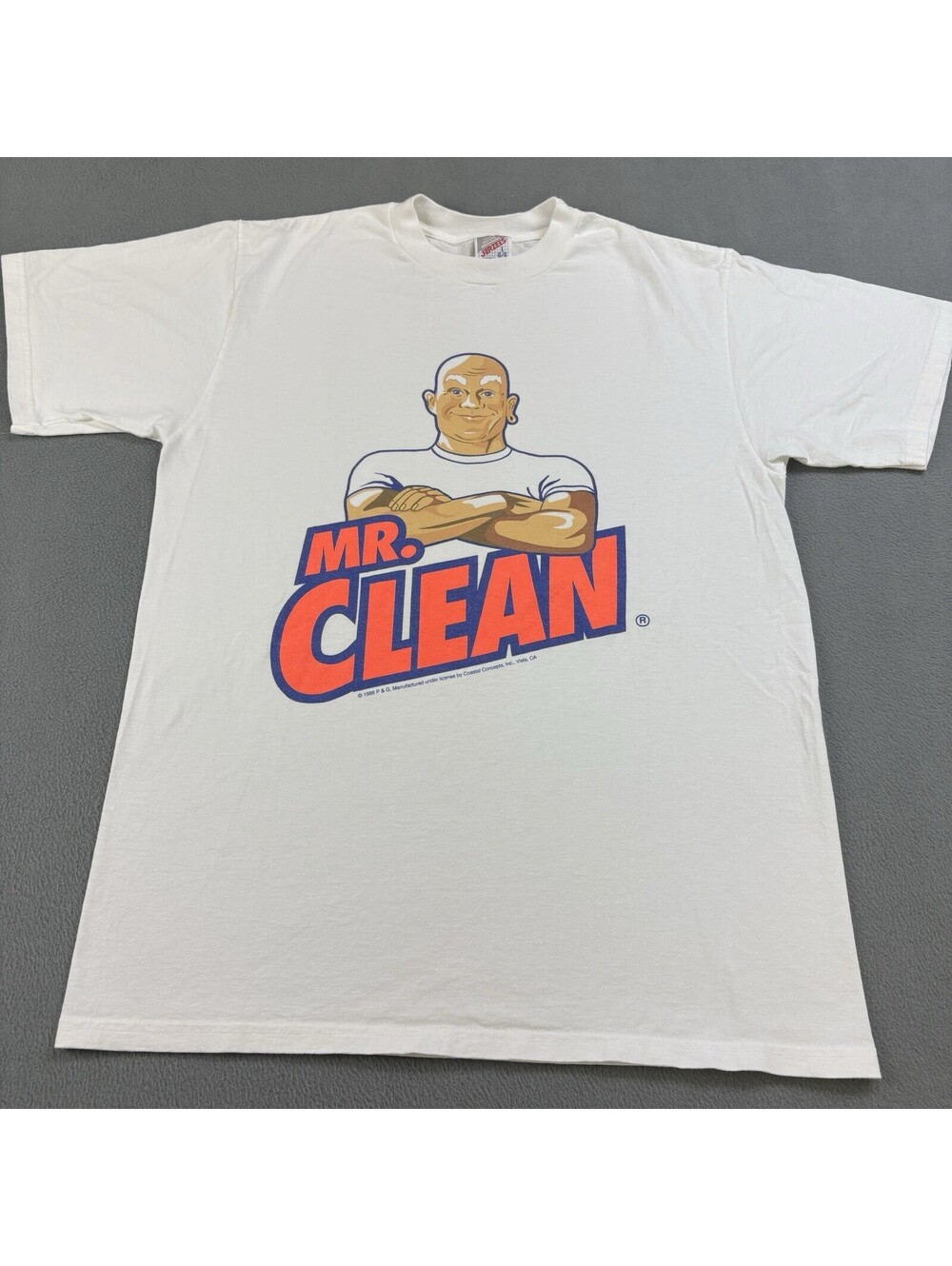 Vintage 90s 1996 Mr Clean Promo T Shirt Size Large White